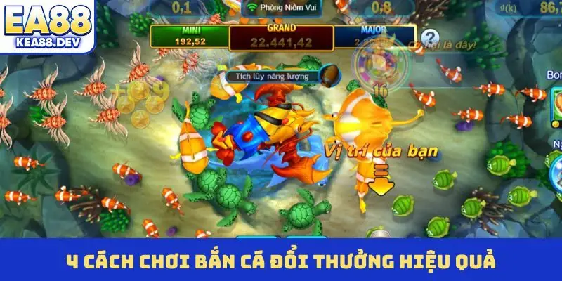 4 cách chơi bắn cá đổi thưởng hiệu quả