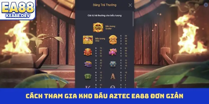 Cách tham gia Kho Báu Aztec EA88 đơn giản